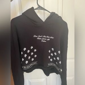 Womens medium cropped darc sport hoodie